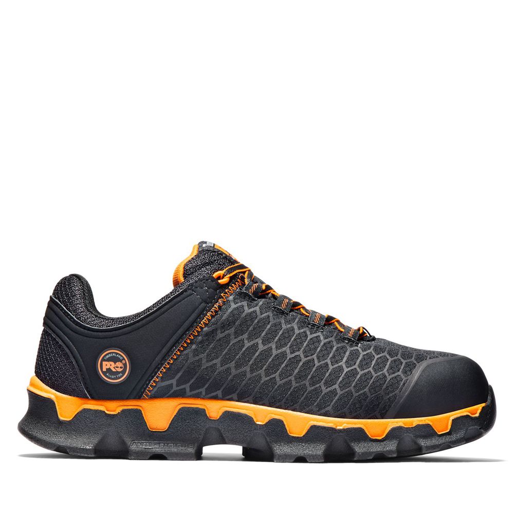 Pantofi De Lucru Timberland Barbati Negrii/Portocalii - Pro® Powertrain Sport Alloy Toe Eh - Romania